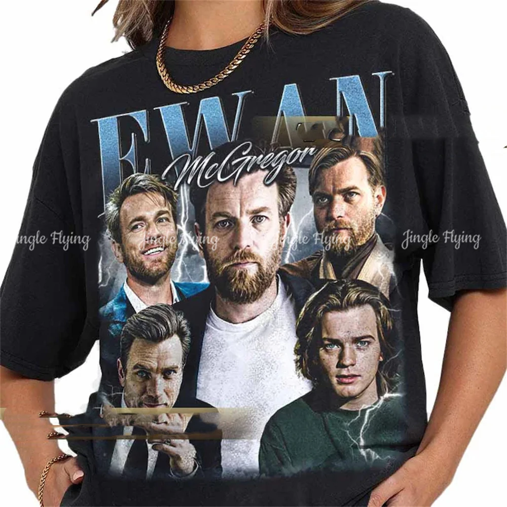 Pure Cotton Ewan Mcgregor Vintage Shirt Gift For Woman And Man Unisex T-Shirt