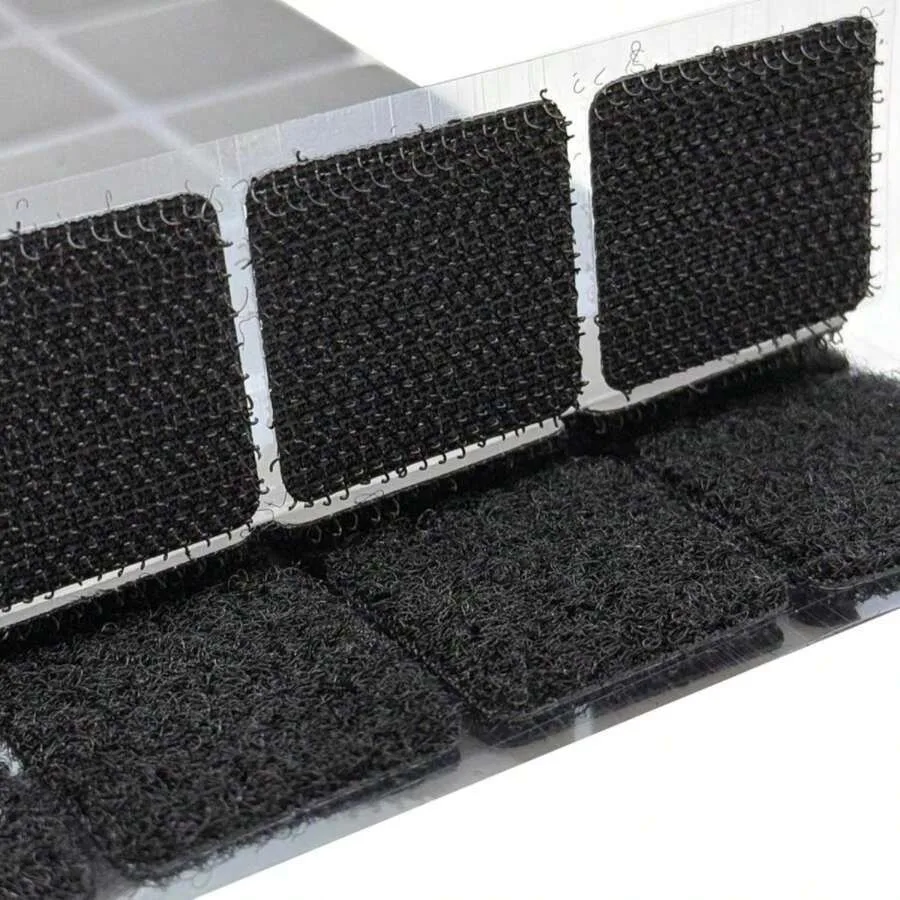 

1x1 Inch 48 Set Squares Strips With Adhesive For Fabric No Sew Stick On For Fabric Sticky Back For Clothes Curtains - Heavy Dut