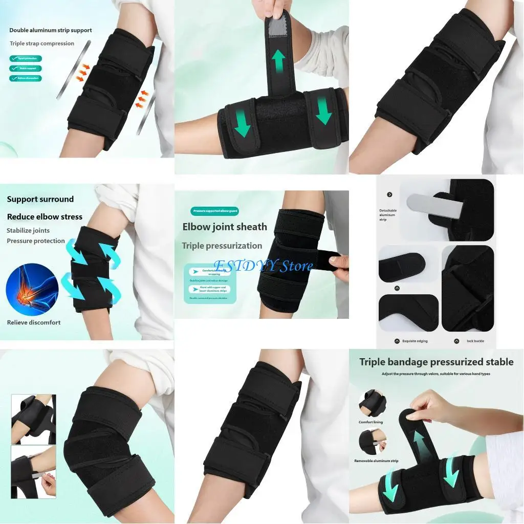 

G6DE Light Weight Elbow Protector Adjustable Compressions Sleeve Joint Stabilizer Elbow Sleep Support Stabilizer Easy to Use