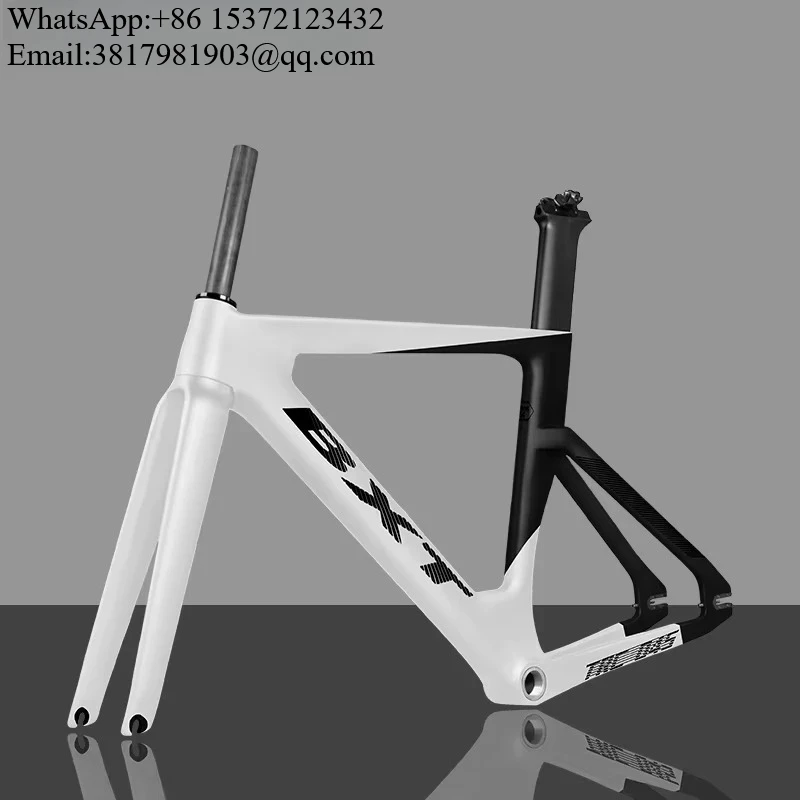 

BXT Carbon Track Frame Carbon BSA Fiber Racing Tracking Bike Frameset Fixed Gear Bike Frame 120*9mm Rear Tail Hook Bicycle Parts
