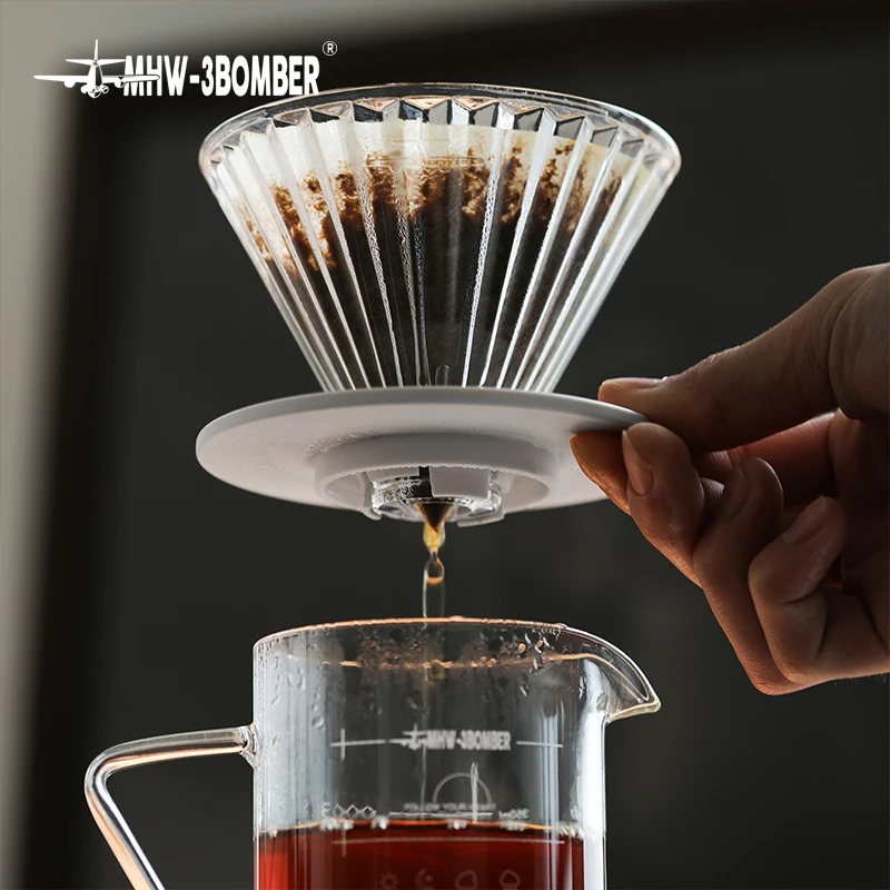 เทกาแฟ Dripper แก้วกาแฟ Dripper กาแฟกรองถ้วยกาแฟกรองหยดกรวยเครื่องชงกาแฟขนาด V01