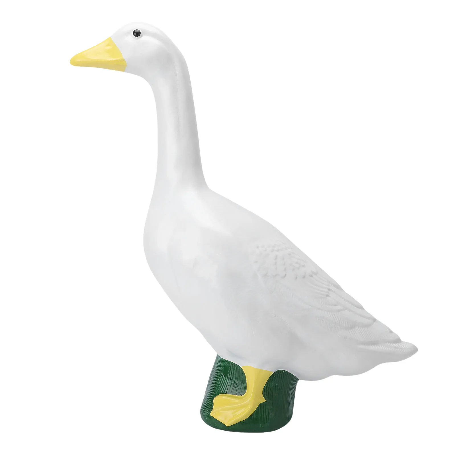 

Porch Goose Statue Resin Cute Garden Goose Sculpture Ornament Outdoor Indoor Decoration for Home Yard Patio Flower Bed