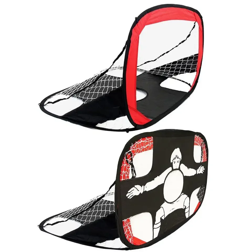 折りたたみ式子供用サッカー練習用ポータブルミニサッカーゴールネット販売中