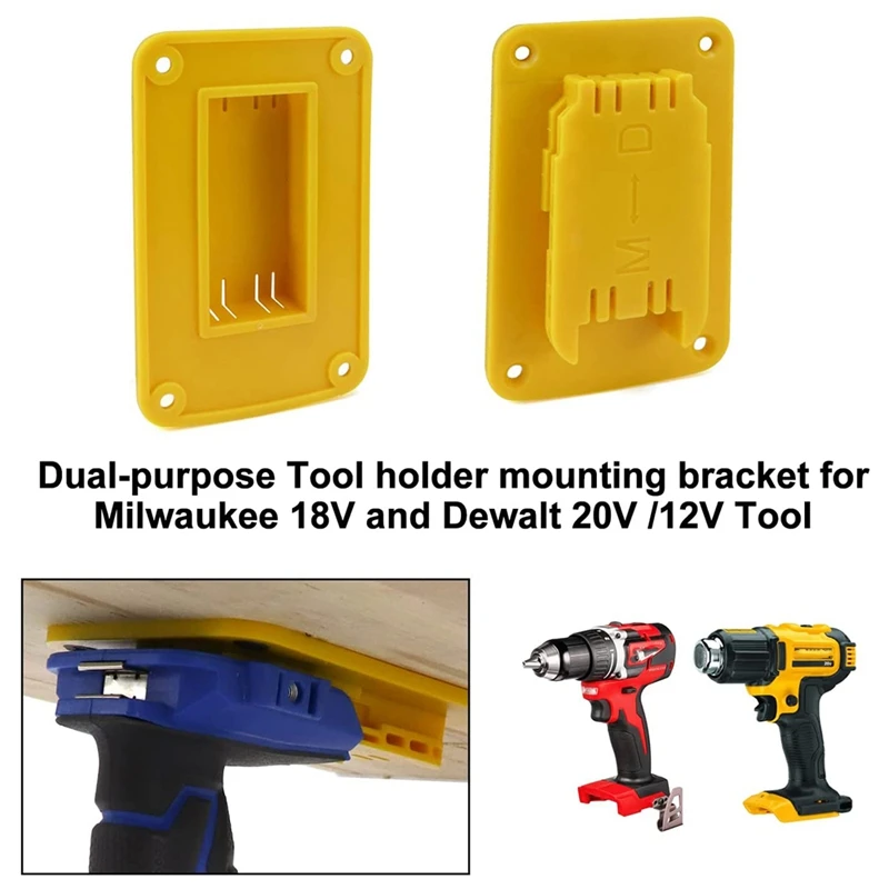 Suporte da bateria e porta-ferramentas Armazenamento de cinto, Organizador de parede Suporte para ferramentas Dewalt 20V 60V Baterias 9 Pack