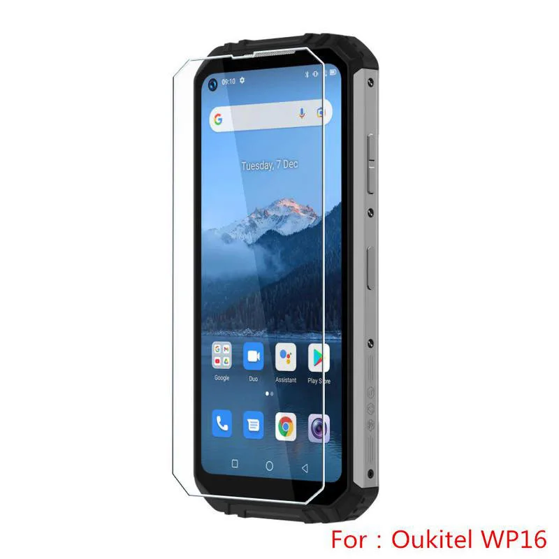 

For Oukitel WP16 Tempered Glass Screen Protectors for OUKITEL WP16 WP 16 HD Clear Transparent 9H Hardness Protective Glass