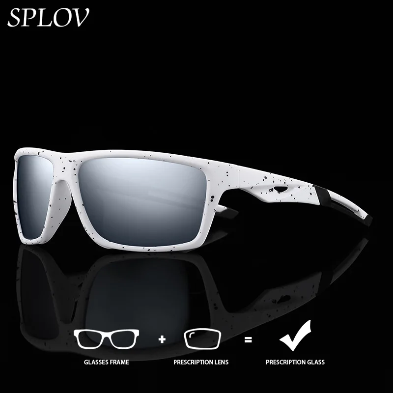 

Солнцезащитные очки SPLOV с поляризацией и линзами для коррекции близорукости, устойчивые к УФ-излучению, модные мужские очки по индивидуальному заказу