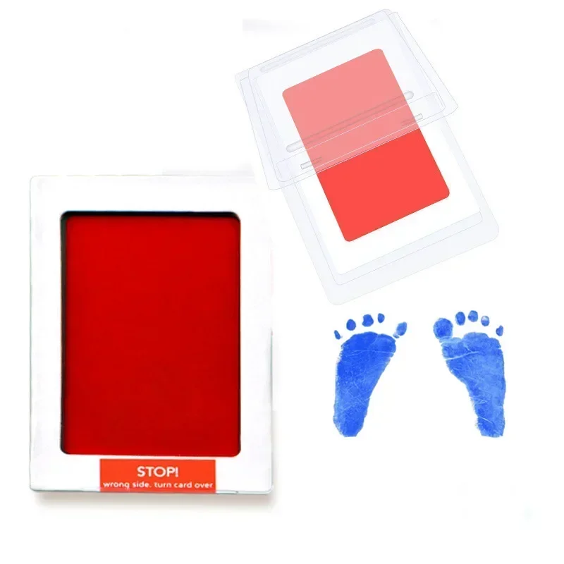 DIY Newborn Footprint Printing Mud Hand Foot Printing Pad Safe Footprint Stamp-pad Ink Souvenir Accessories Baby Shower Gift