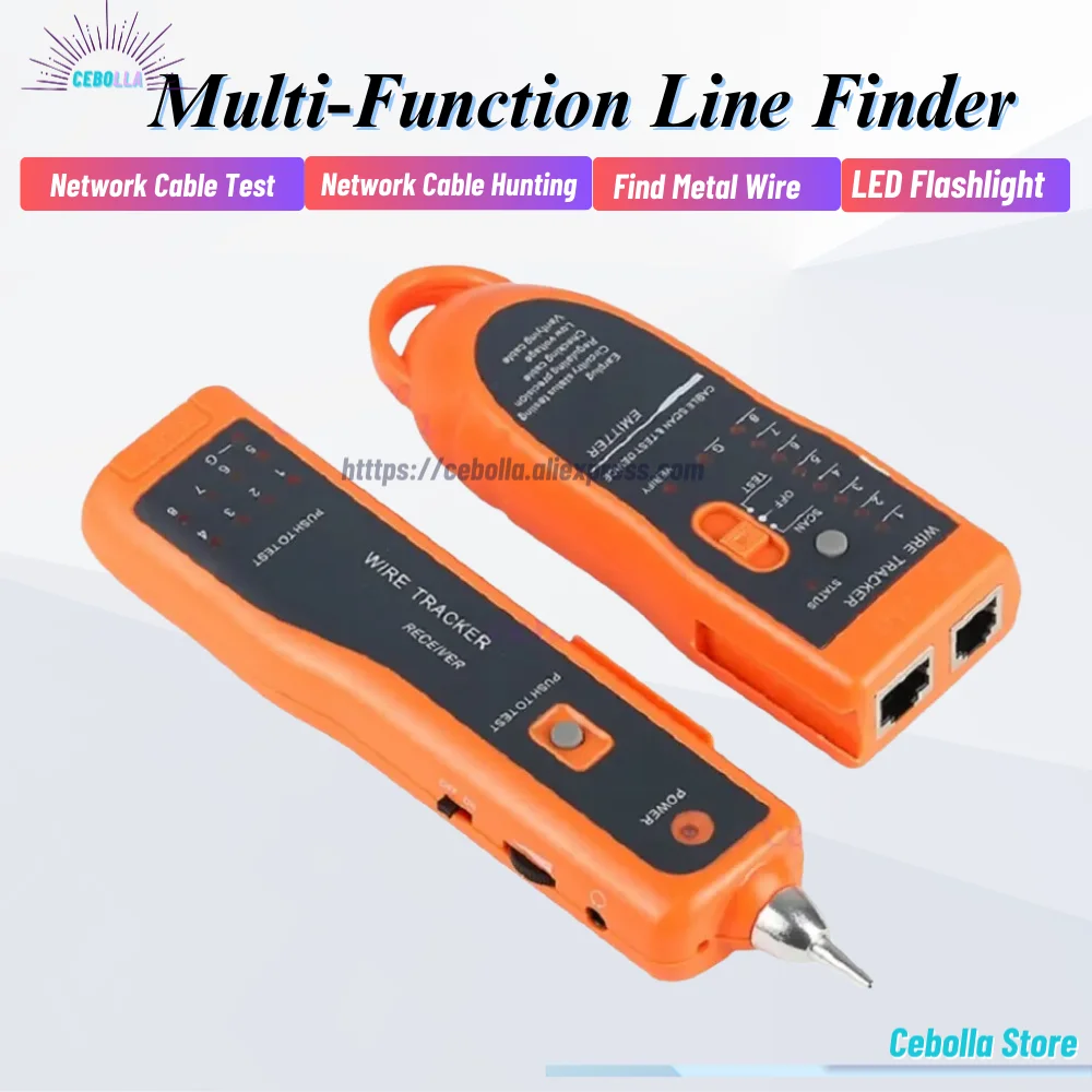 

LAN Network Cat5 Cat6 RJ45 UTP STP E Finder Telephone Wire Tracker Tracer Diagnose Tone Distance Cable Tester