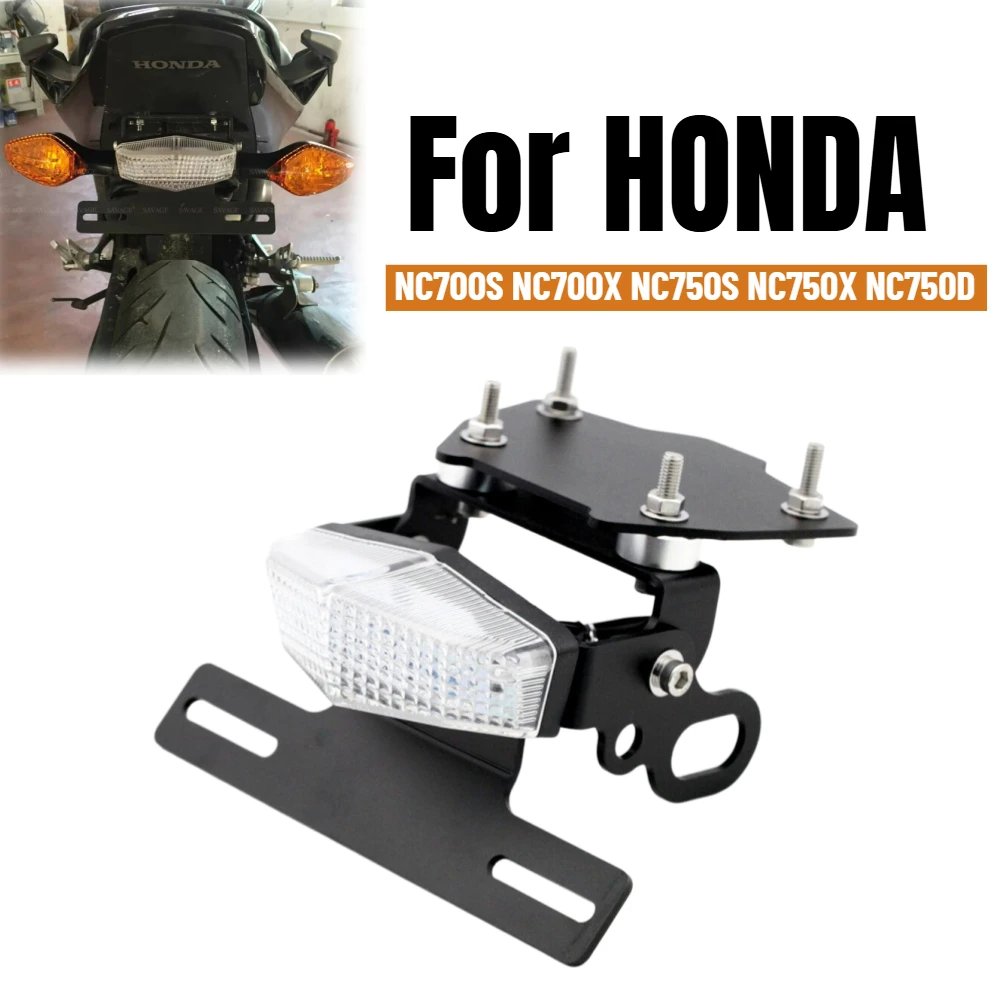 

For HONDA NC700S NC700X NC750S NC750X NC750D Turn Signal Rear Tail Light Fender Eliminator License Plate Holder NC 700 750 S/X