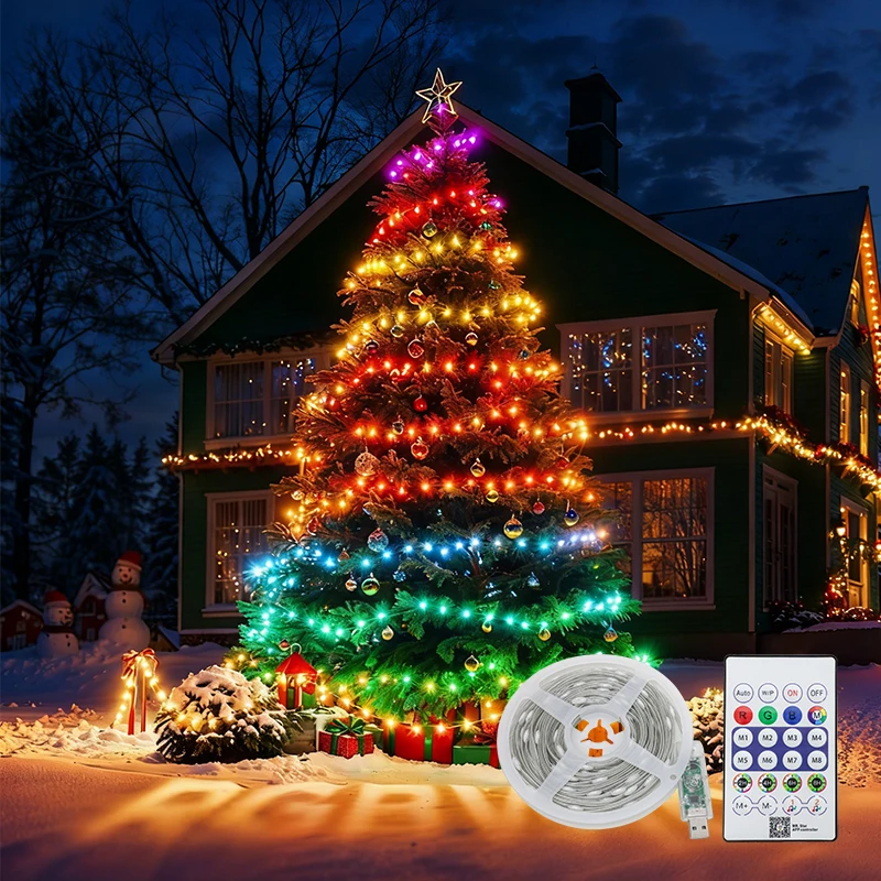 Christmas 5V USB LED light strip RGB LED light strip, suitable for room party decoration TV backlight