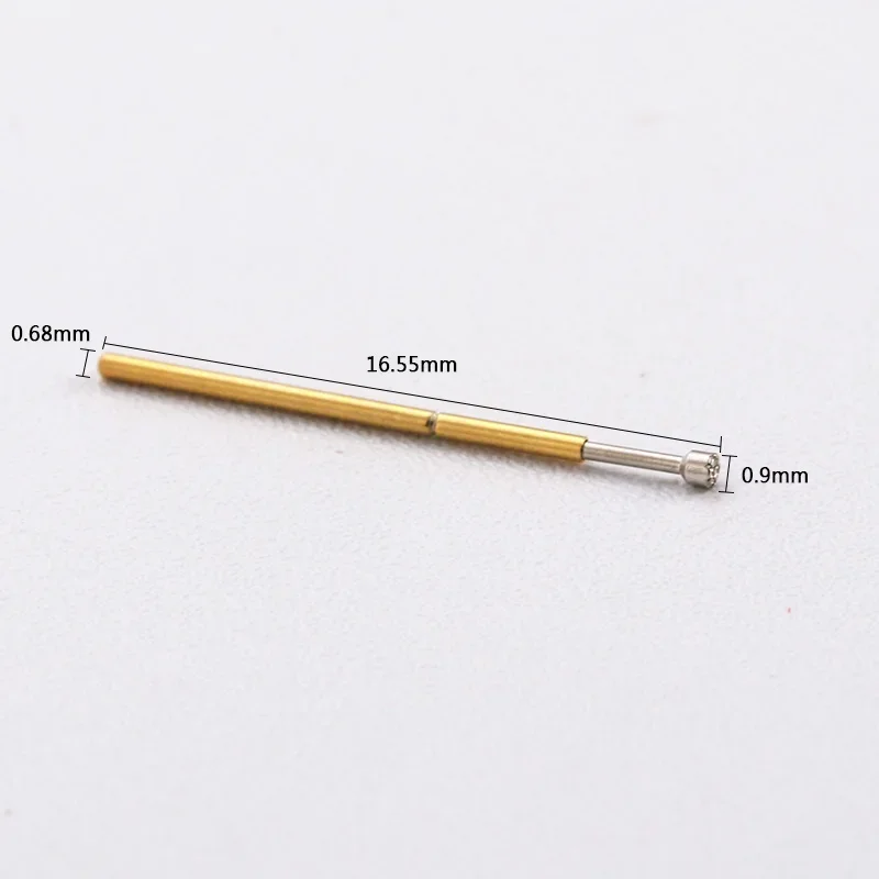 100 pz/pacco P50-H2 Nove griffe Plum Blossom Testa Sonda di Prova Diametro Dell'ago 0.68mm Lunghezza 16.55mm PCB Pogo Pin