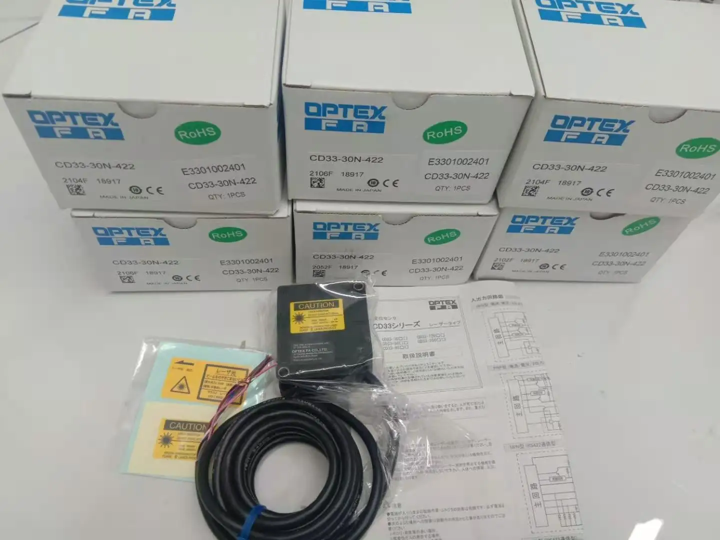 

October OPTEX, лазерный датчик дальности CD33-30N-422 Оригинал в наличии