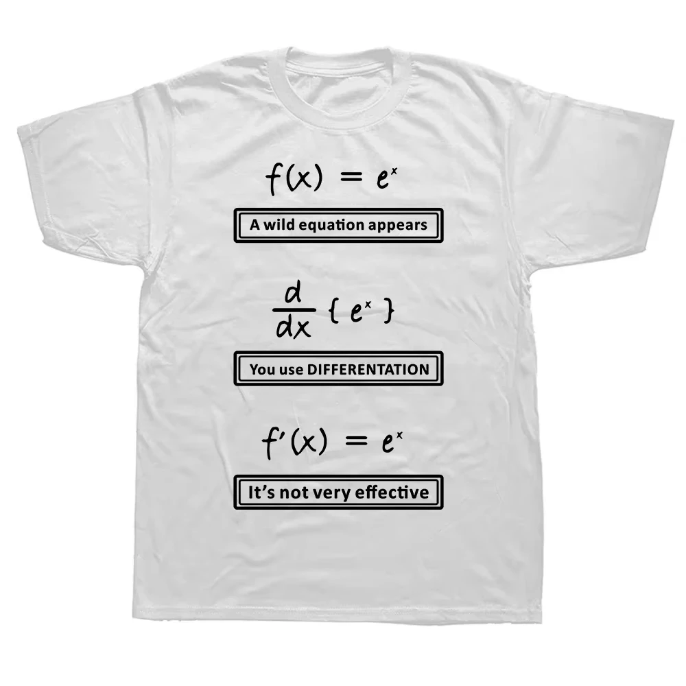 Moda matemáticas broma divertida Geek cálculo camiseta camisetas cuello redondo manga corta moda camiseta Casual camisetas básicas