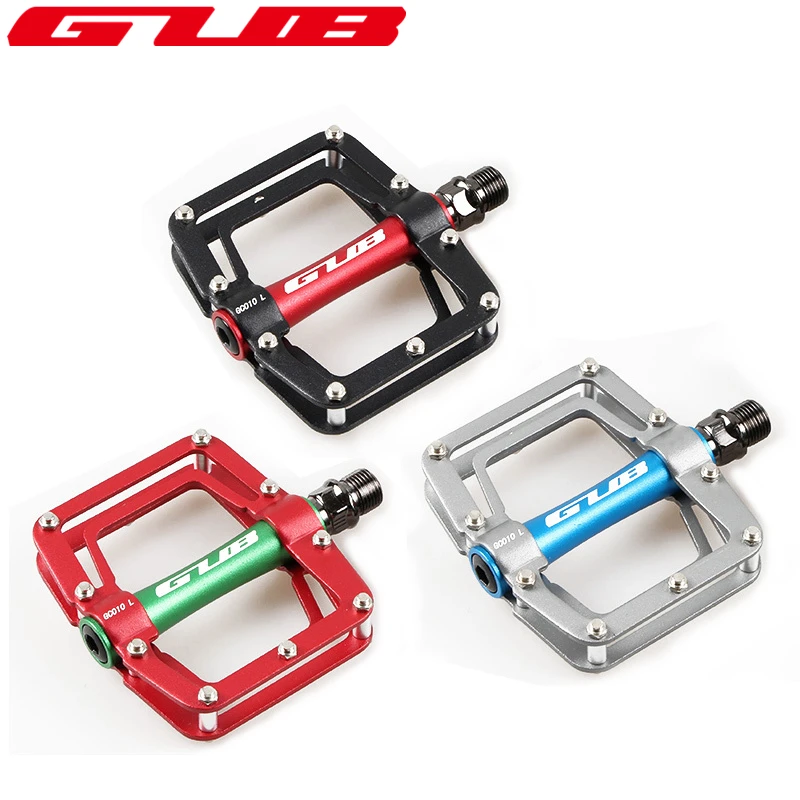 GUB Aluminum Bicycle Pedals For Mountain Road Bike Anti-skid Sealed Bearing Flat Platform Cycling  ultraligeros Pedales