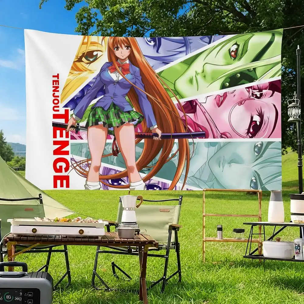 Banderas T-Tenjho Tenge, decoración para el hogar, el patio y el jardín, bandera para colgar en la pared para interiores y exteriores
