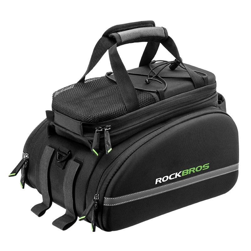 ROCKBROS Fahrradträgertasche wasserdicht 35L großes Fassungsvermögen Gepäckträger-Regaltasche Multifunktions-Reisetasche Fahrradzubehör 6
