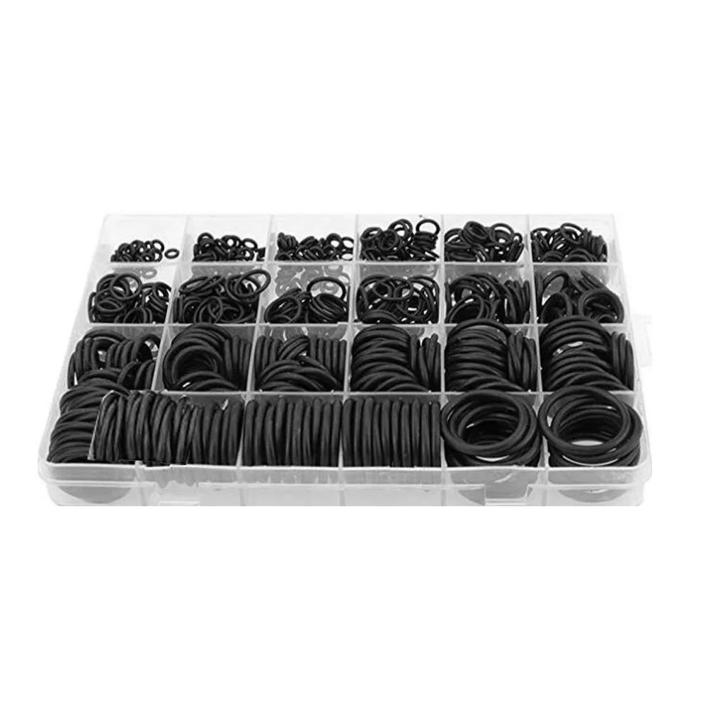 【Ship Within 740Pcs Rubber O-Ring Kit 24 Sizes Seals For Garages, Ordinary Plumbers