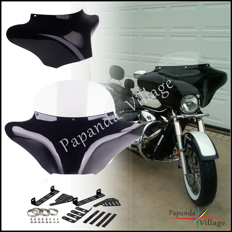 

Motorcycle Front Batwing Outer Fairing Headlight Windshield Cover For Kawasaki Vulcan VN 900 1500 Honda VTX Shadow 750 1100 1300