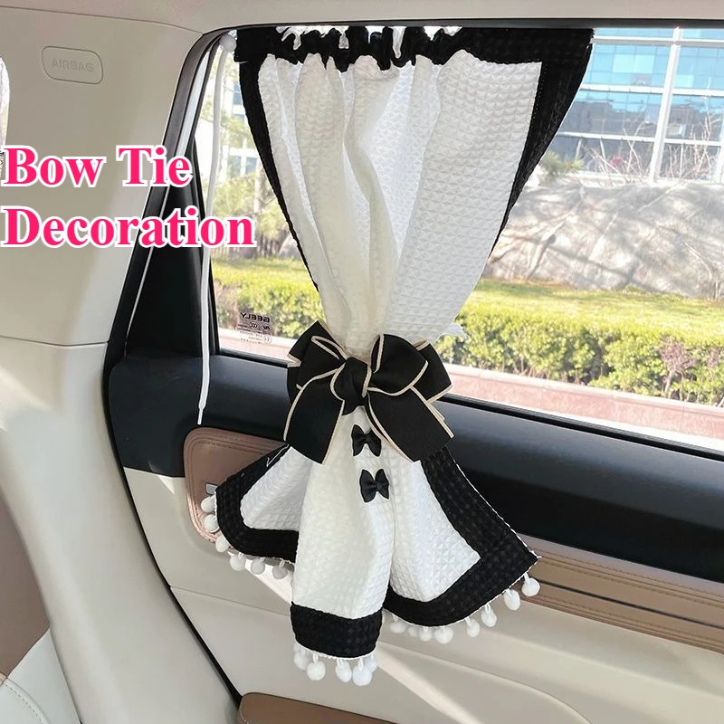 

Минималистичные солнцезащитные шторы на боковое окно автомобиля, украшения с галстуком-бабочкой, автомобильные аксессуары на присоске, автомобильный солнцезащитный козырек, шторы для конфиденциальности