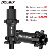 GOLDIX M370 MTB Hub 28H HG/XD/MS BOOST Hub Ratchet 36T 6-Bolt Disc Brake Sealed Bearing 148x12 110x15/141x10 100x15