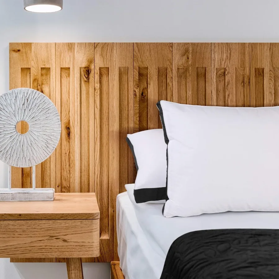 Bed Pillows for Sleeping Queen Size Black Set of 2 Cooling Hotel Quality Gusseted Pillow for Back Stomach or Side Sleepers Idea