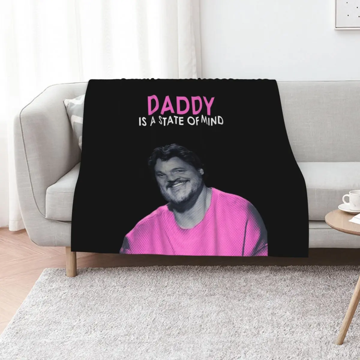 Pedro Pascal Daddy Throw Blanket Ultra Soft Flannel Fleece Blanket for All Seasons