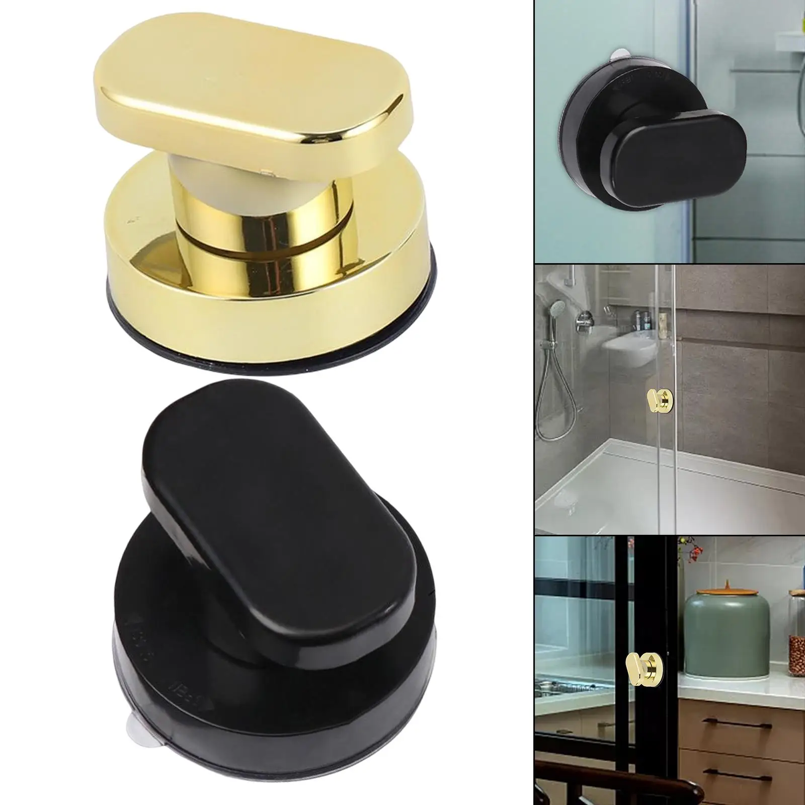 Suction Handle Glass Mirror Shower Grab for Cupboard Refrigerator Toilet