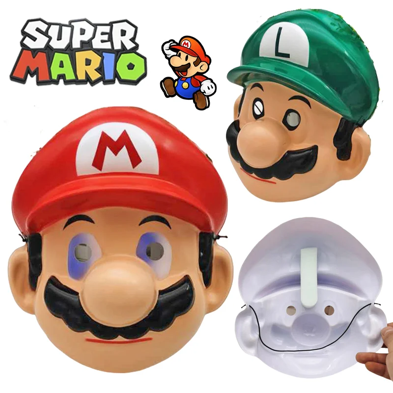 Super Mario Mask Masquerade Carnival Halloween Festival Party Cosplay Prop Kid Adult Full Face Masks Costume Props Accessories