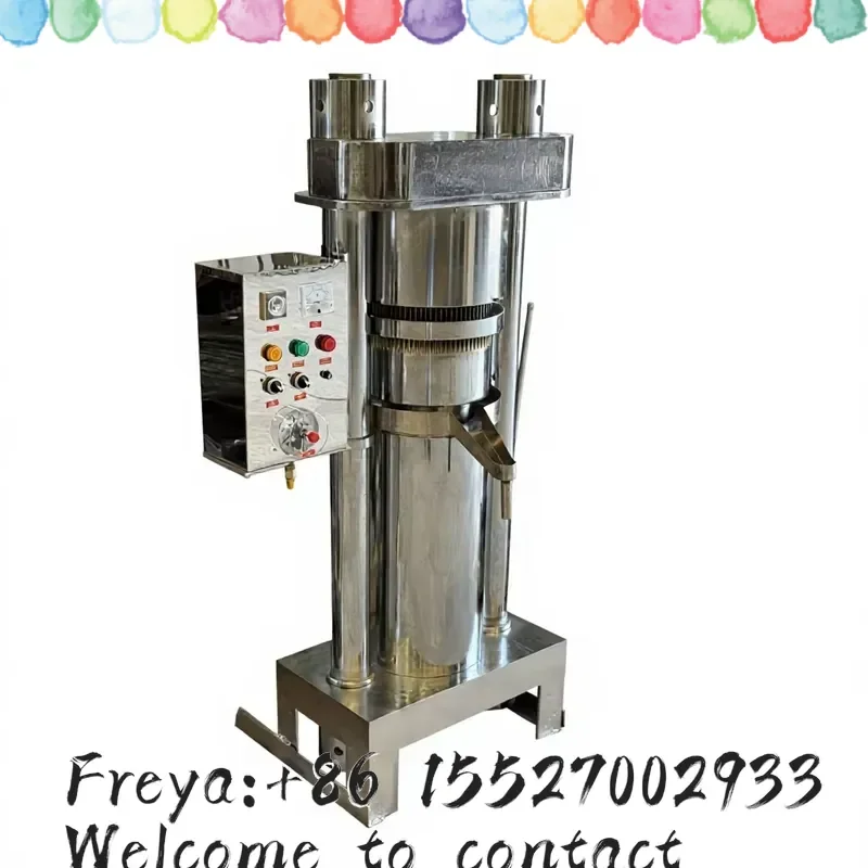 Commercial Hydraulic Sesame Oil Extractor Stainless Steel Vertical High Oil Yield Cold Press Oil Mill Equipment