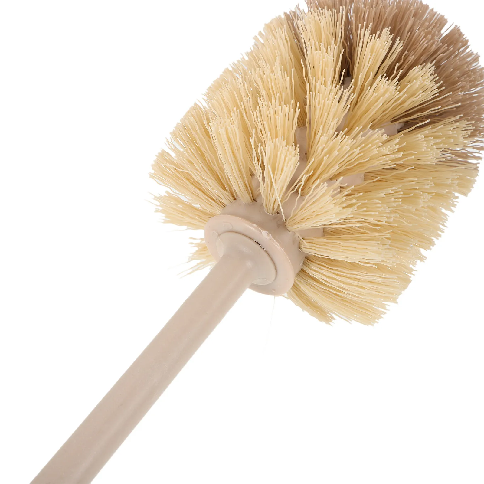 Bathroom Brush Set Toilet Bowl Brush with Holder Wooden Handle Long Handle Design Effective Cleaning Soft Dense Bristles Toilet