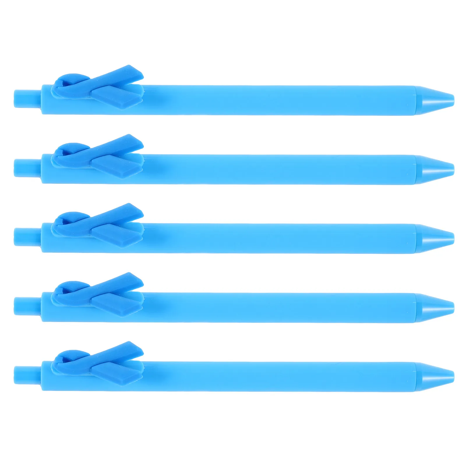 

5pcs Designed Party Unique Party Creative Fun Pens Note Taking Pen Ribbon Shaped Pens Portable Ballpoint Pen Practical