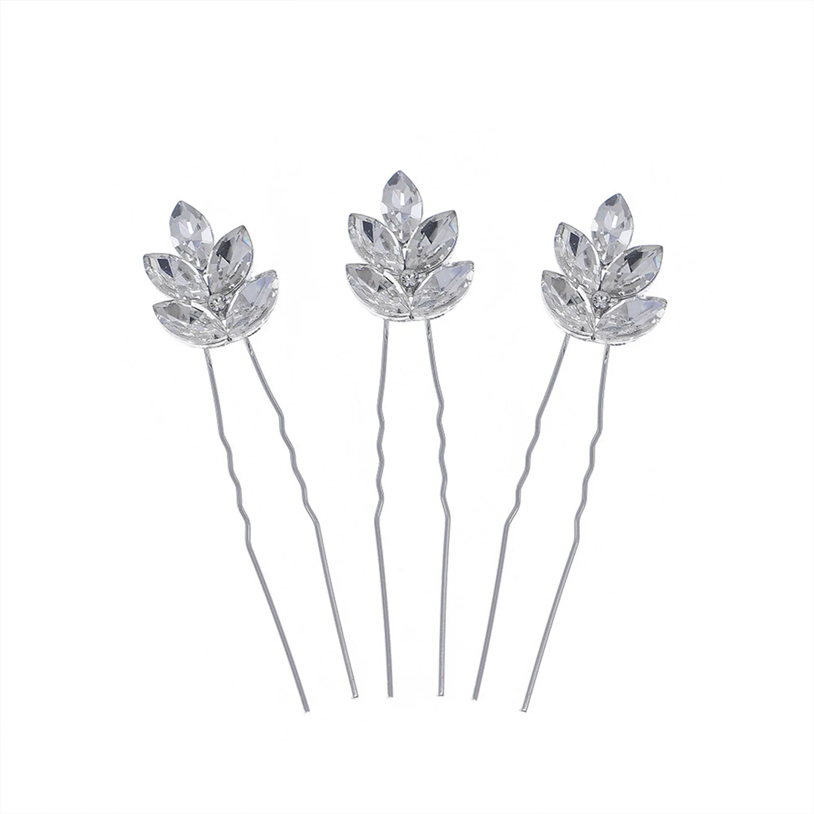 Horse Eye Shape Rhinestone Hairpin Bridal Handmade Sparkling Hair Accessory for Woman Hair Styling Making Pins