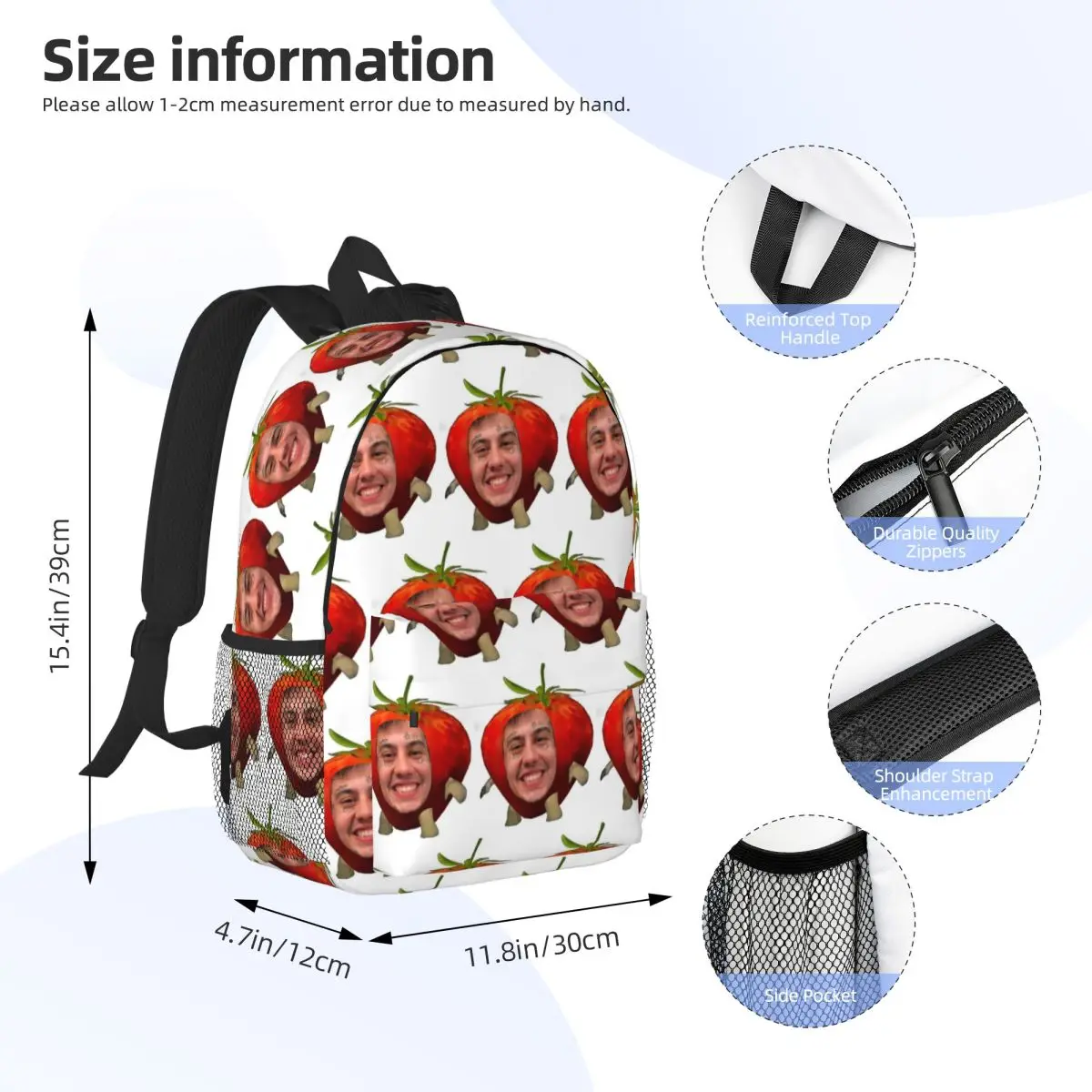 Duki Rapper Rockstar Music Backpack Student Boys Girls BookBag Men Women School Bag Computer Shoulder Bags