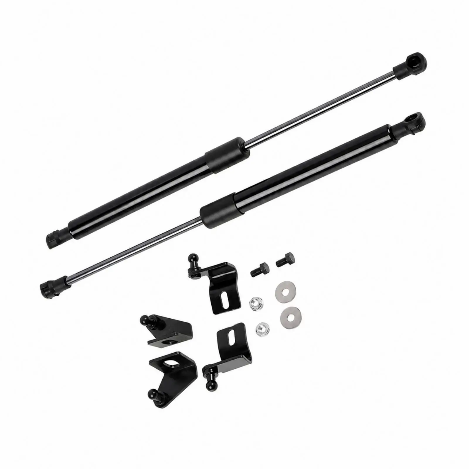 Front Hood Lift Support Rod for Prado LC250 2024 Carbon Steel Strut Kit Low Profile Hardware