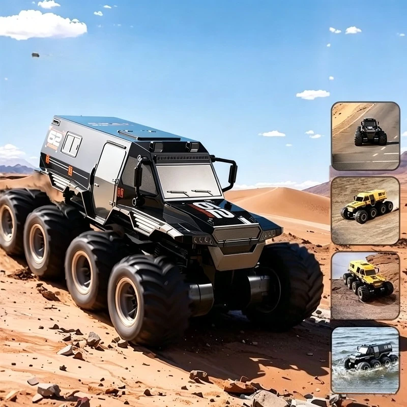 

S888 Amphibious Off-Road Model Car Remote Control Toy Car Eight-Wheel Eight-Drive Drift Racing Car Boy's Birthday Gift