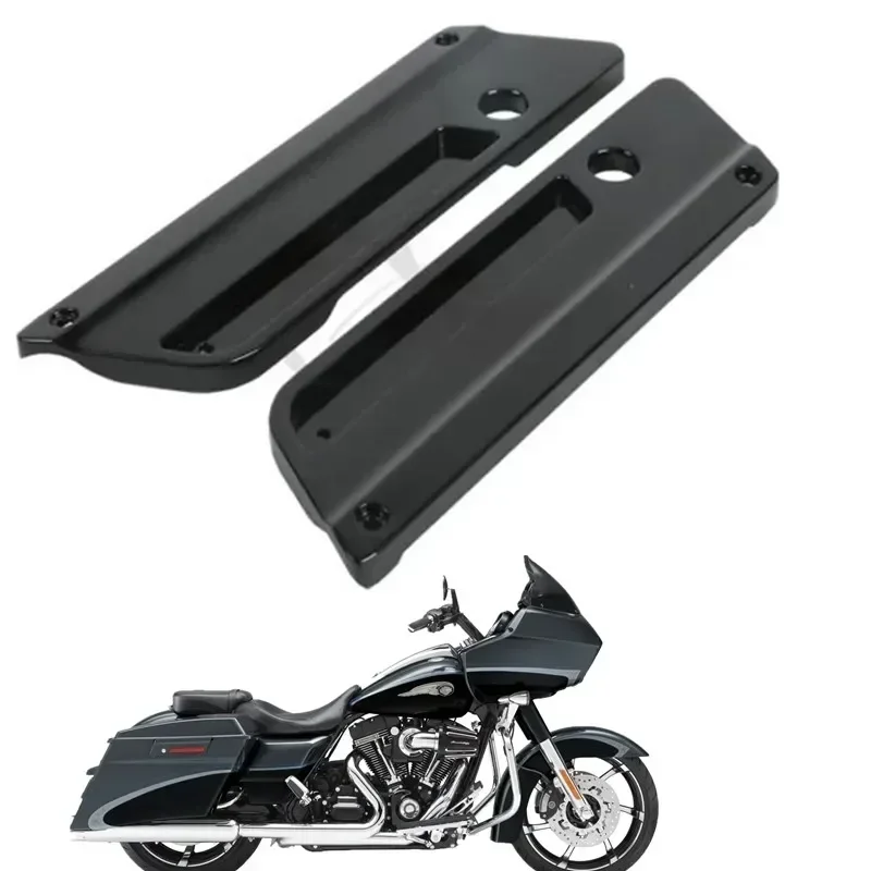 

Для Harley Touring Road King Electra Street Glide 1994-2013 CVO FLHXSE2 Аксессуары для moto Saddlebag крышки с защелкой