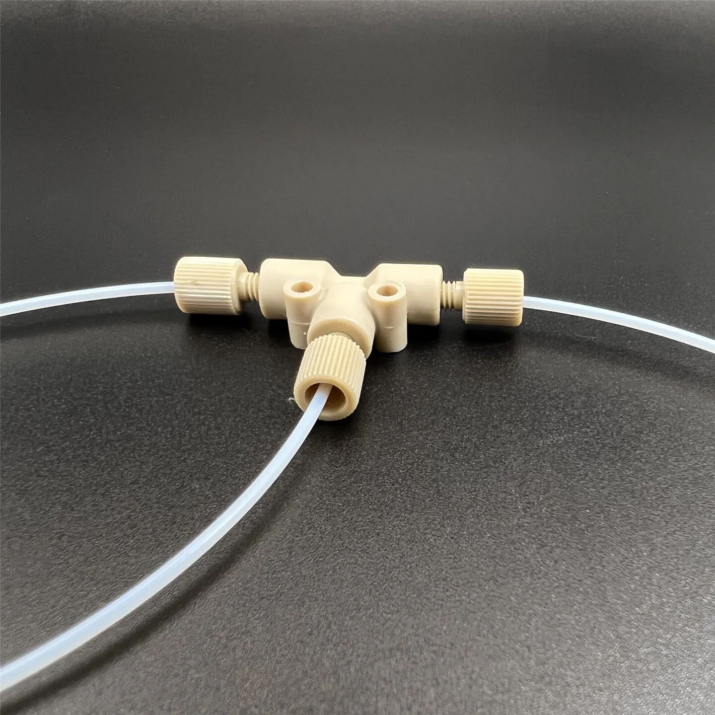 Microfluidic PEEK 3-Way 4-Way Fitting, 1/16 1/32 1/8 inch Connector for Shimadzu Agilent HPLC Liquid Chromatography Instrument