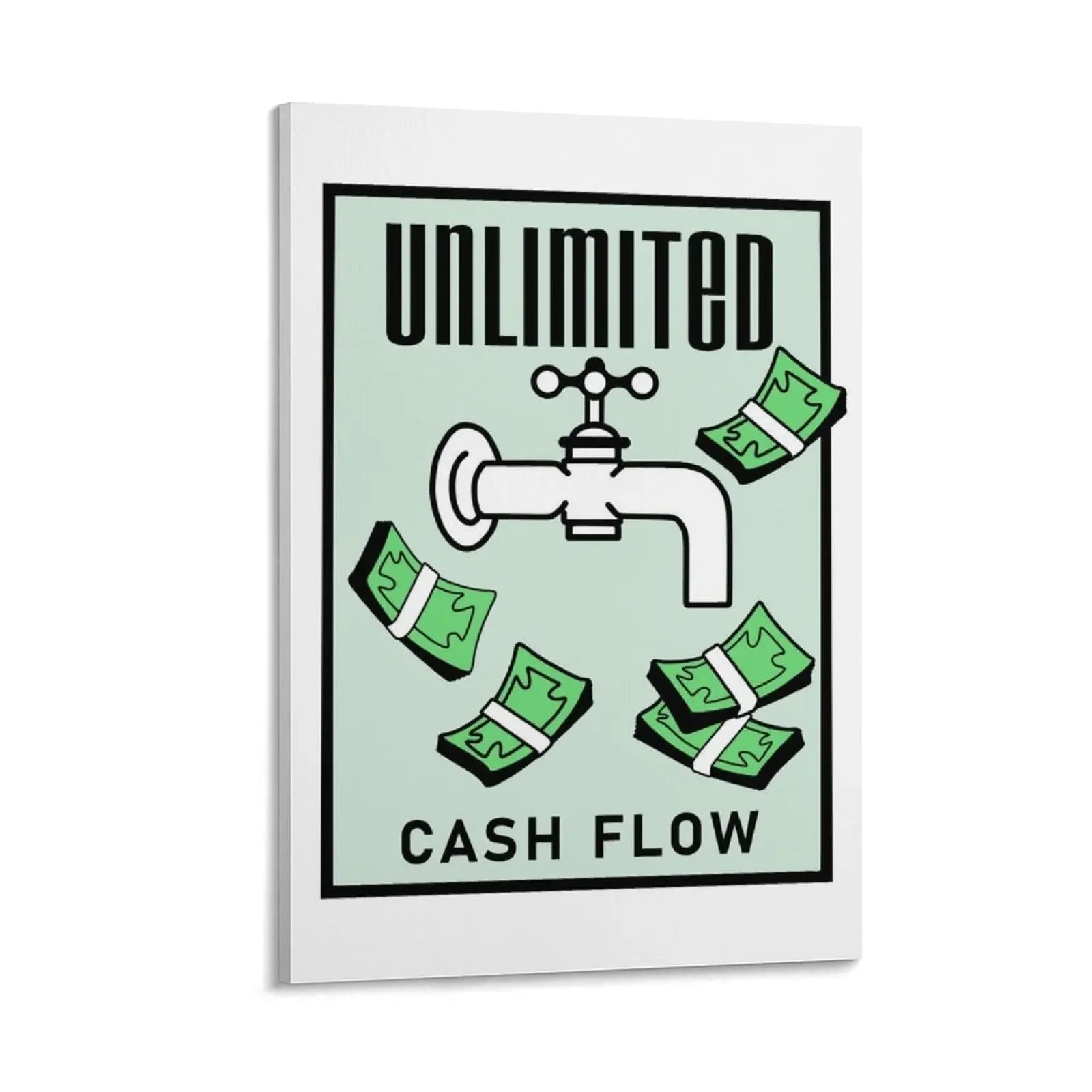 

Monopoly. Unlimited cash flow. Canvas Painting Wall decoration poster decor Paintings
