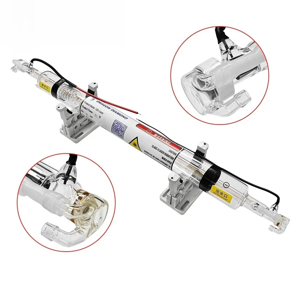 40W Co2 Laser Tube Length 700MM Glass Laser Lamp for Co2  Laser Engraving Cutting Machine K40 Series High Quality