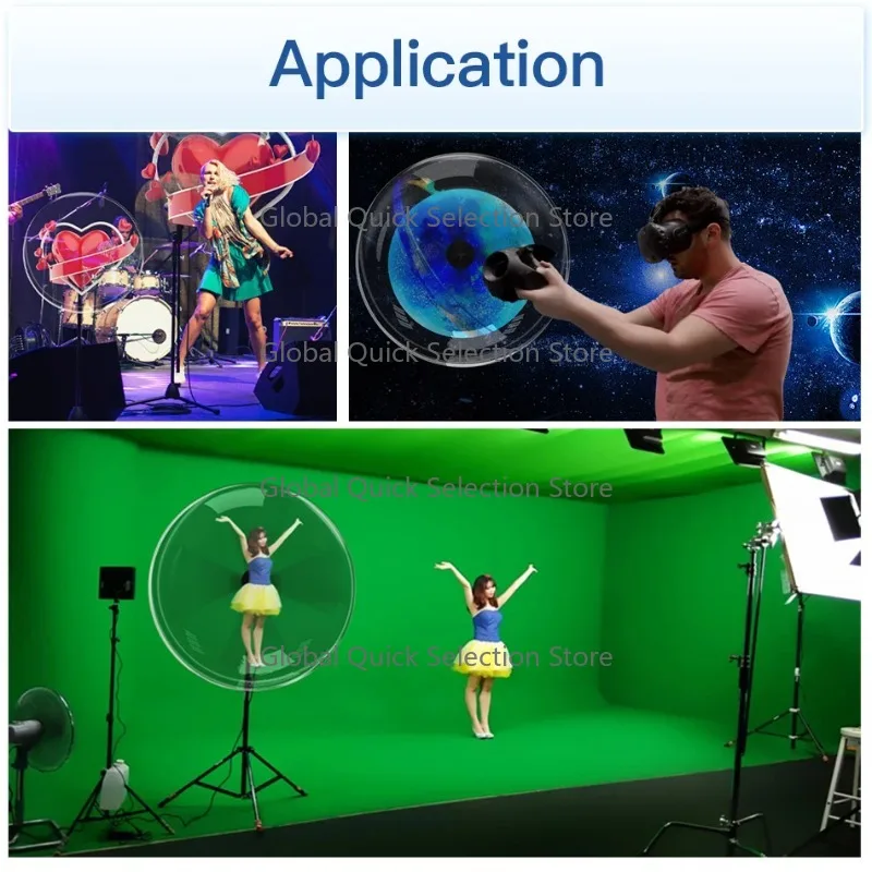100Cm Holographic Fan Hdmi-Synchronization Computer Interactive Hdmi-Input Projector 3D Hologram Fan