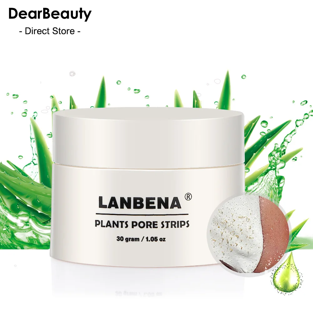 LANBENA Blackhead Remover Nose Mask Pore Strip Black Mask Peeling Acne Treatment Deep Cleansing Face Mask Oil Control Skin Care