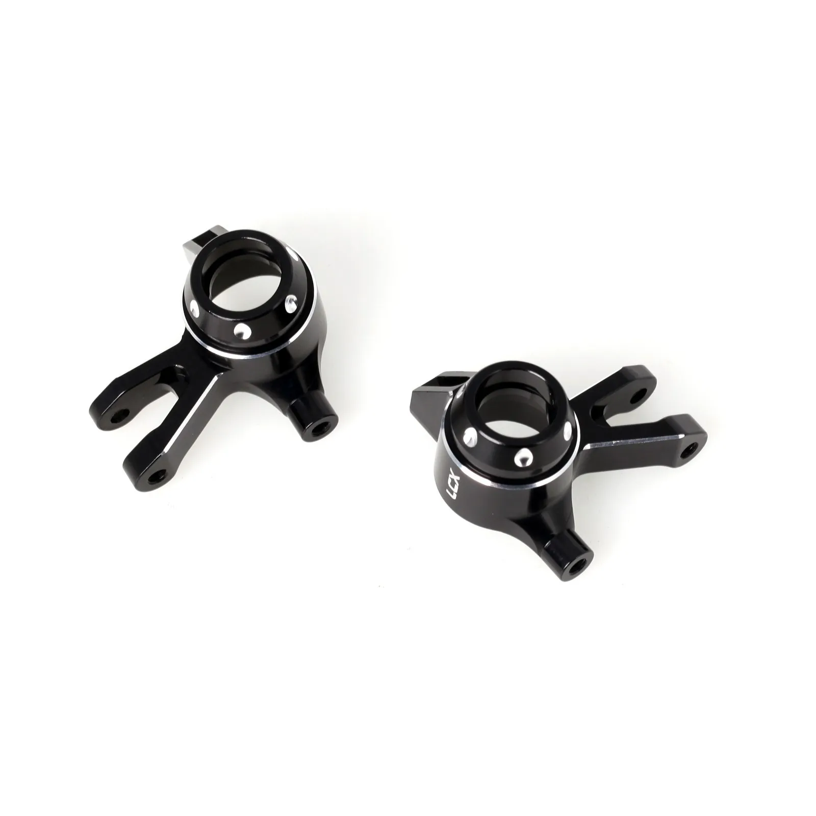 LCX Racing 1/16 RC camión bloques de dirección de aluminio nudillos de dirección para Traxxas Mini Maxx Mini XRT actualizaciones accesorios de piezas