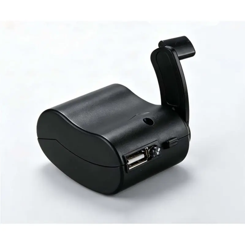 HOTB72A USB Emergency Hand Crank Manual Power Generator Outdoor Survival Tool For Camping Hand Powered