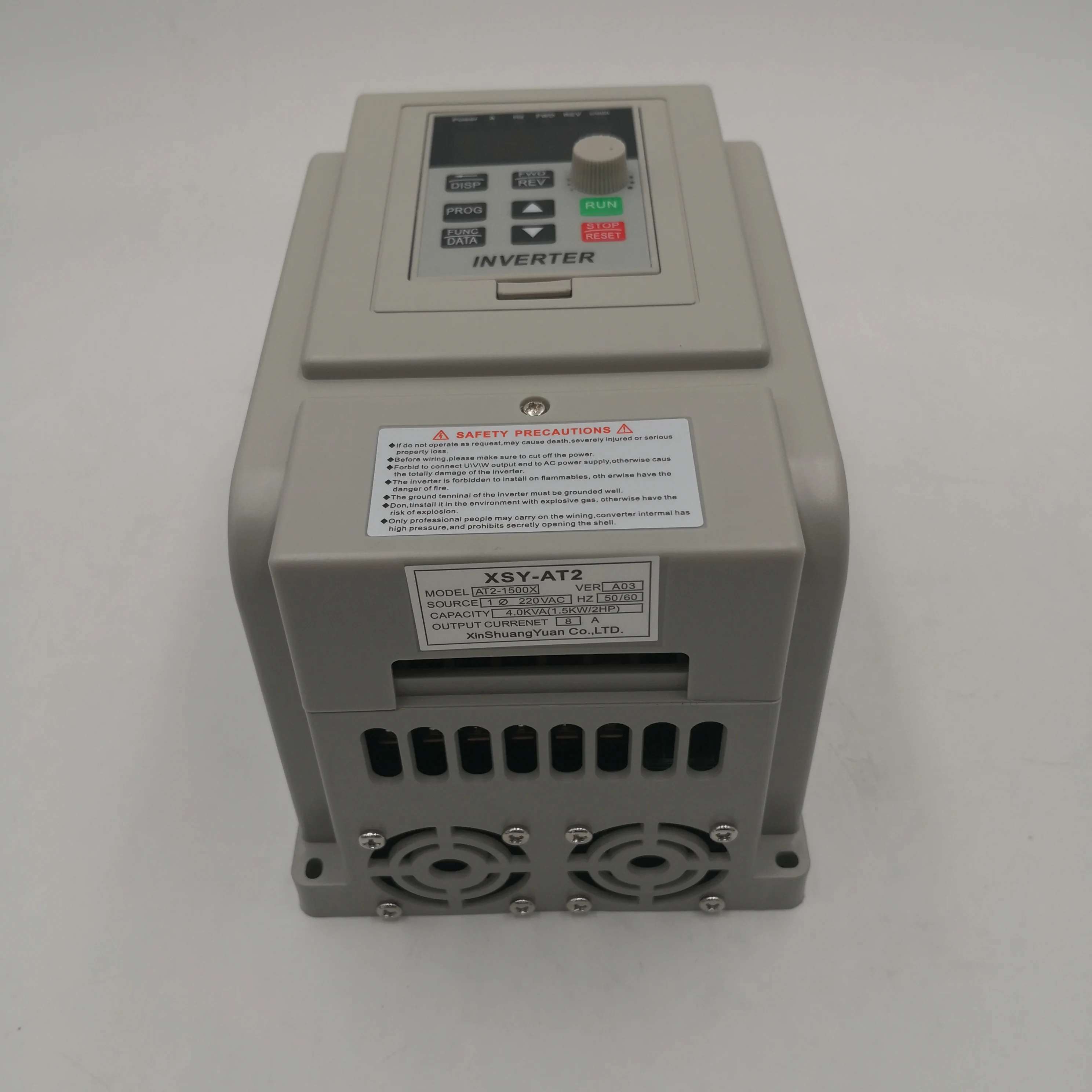 220V Input and Single-Phase Out Frequency Converter for Single-Phase Motor XSY-AT2 0.45KW/0.75KW/1.5KW/2.2KW Single Phase