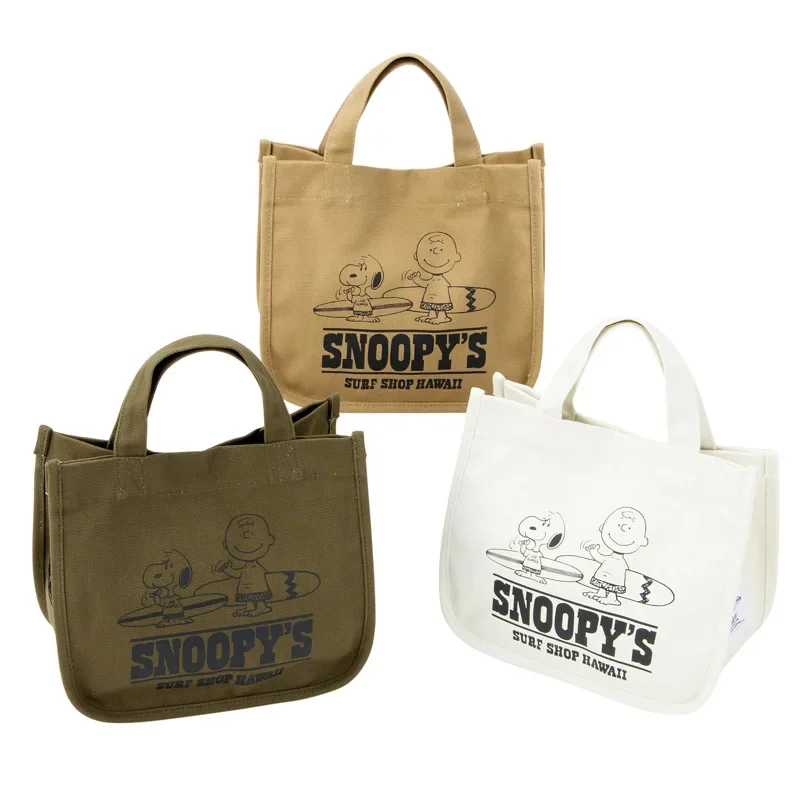 

Snoopy cute handbag canvas tote bag multi-functional large-capacity mommy bag storage
