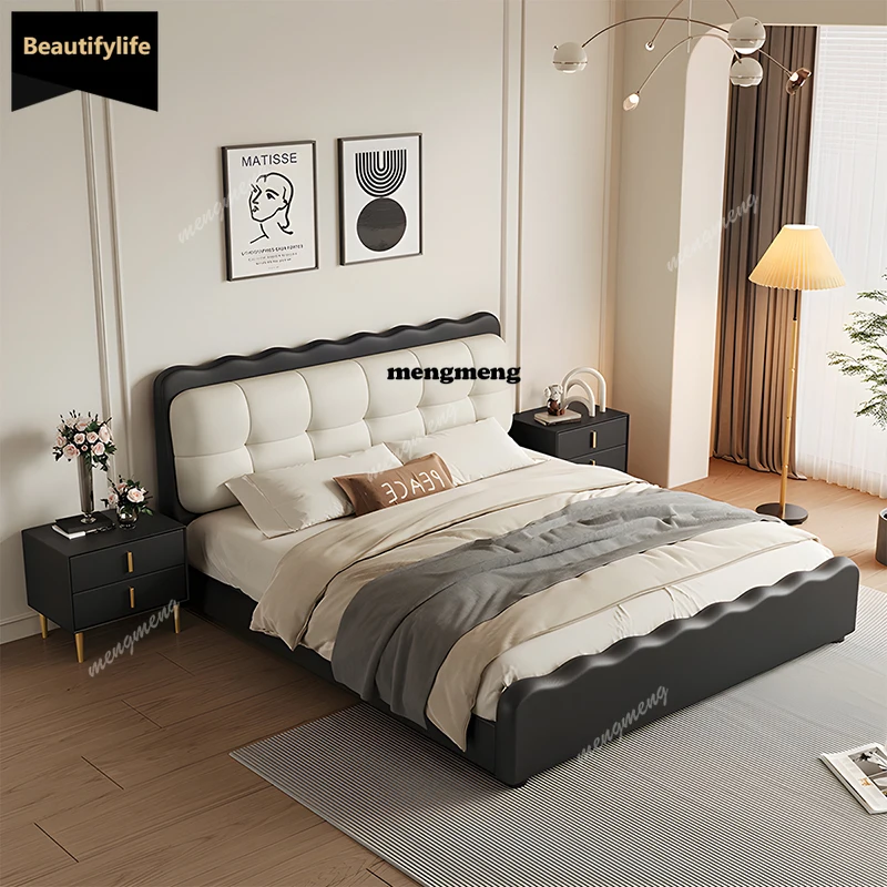 

Европейская итальянская двуспальная кровать, дизайнерское изголовье, большой каркас королевы, двуспальная кровать для спальни, двуспальная кровать для взрослых, Cama De Casal, мебель для дома D80