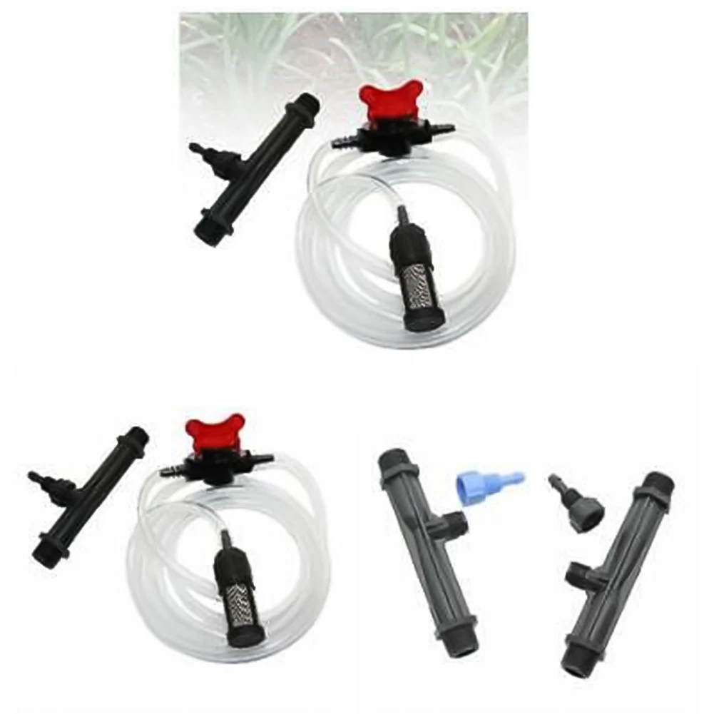 1set Auto Irrigation Venturi Fertilizer Kit Injector Water Tube Switch Filter 1/2