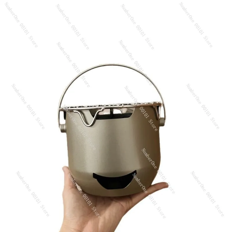 Portable Mini Charcoal Grill Stove Outdoor Barbecue Brazier Stainless Steel Korean BBQ Furnace Home Tea Boiling Fire Pit Alcohol