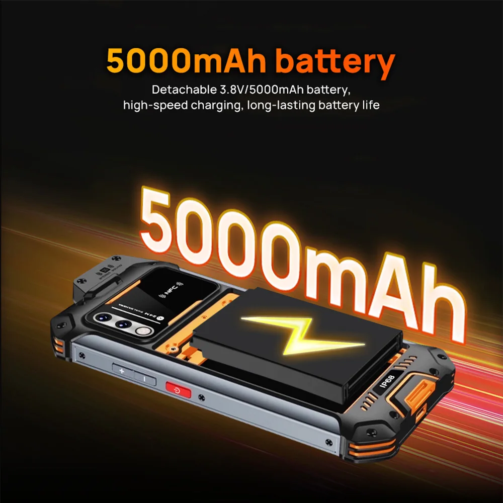 UNIWA W999 ATEX IP68 smartphones Walkie Talkie Helio G99 8GB + 128GB 6.3Inch FHD 5000mAh Andriod mobiele telefoon NFC Ex-proof
