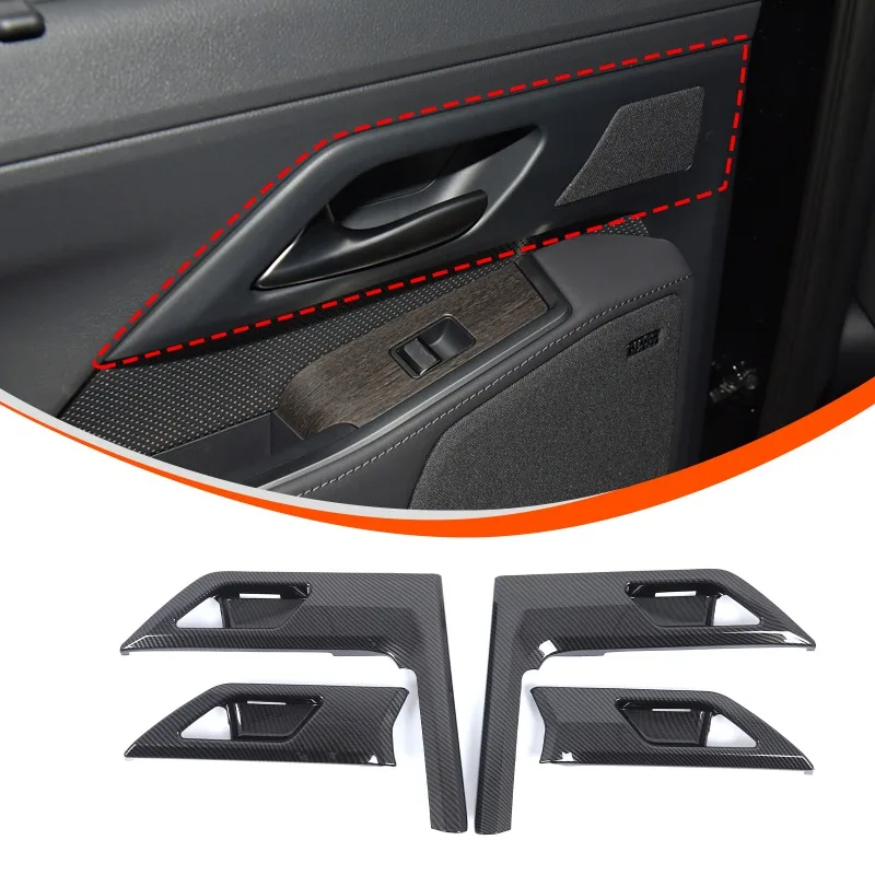 

ABS Carbon Fiber Inner Door Bowl Protector Stickers for 2024+ Lexus GX Car Accessories